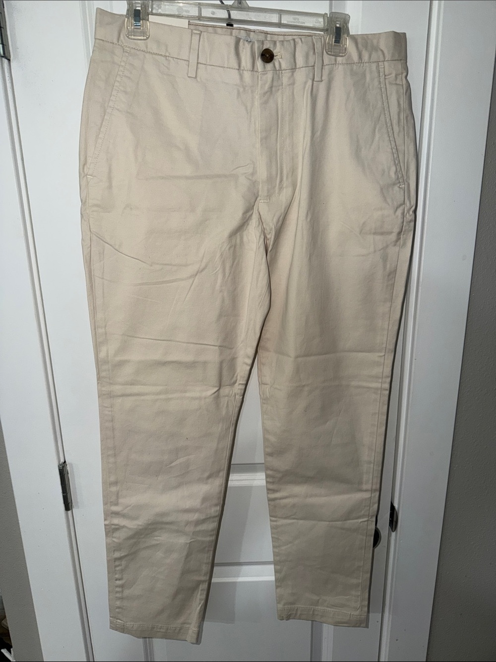 BNWT Banana Republic Men's Cream Cotton Chinos